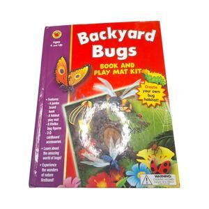 Backyard Bugs Board Book And Play Mat Kit Brighter Child Sealed Aged 4 And Up